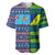 (Custom Personalised) Fiji Malampa Baseball Jersey Tribal Patterns LT6 Blue - Polynesian Pride