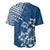 Hawaii Summer Baseball Jersey Mix Polynesian Dark Blue LT6 - Polynesian Pride