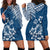 Hawaii Summer Hoodie Dress Mix Polynesian Dark Blue LT6 - Polynesian Pride