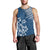 Hawaii Summer Men Tank Top Mix Polynesian Dark Blue LT6 - Polynesian Pride