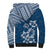 Hawaii Summer Sherpa Hoodie Mix Polynesian Dark Blue LT6 - Polynesian Pride