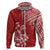 Hawaii Summer Hoodie Mix Polynesian Red LT6 Zip Hoodie Red - Polynesian Pride