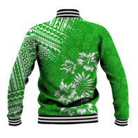 Hawaii Summer Baseball Jacket Mix Polynesian Green LT6 - Polynesian Pride