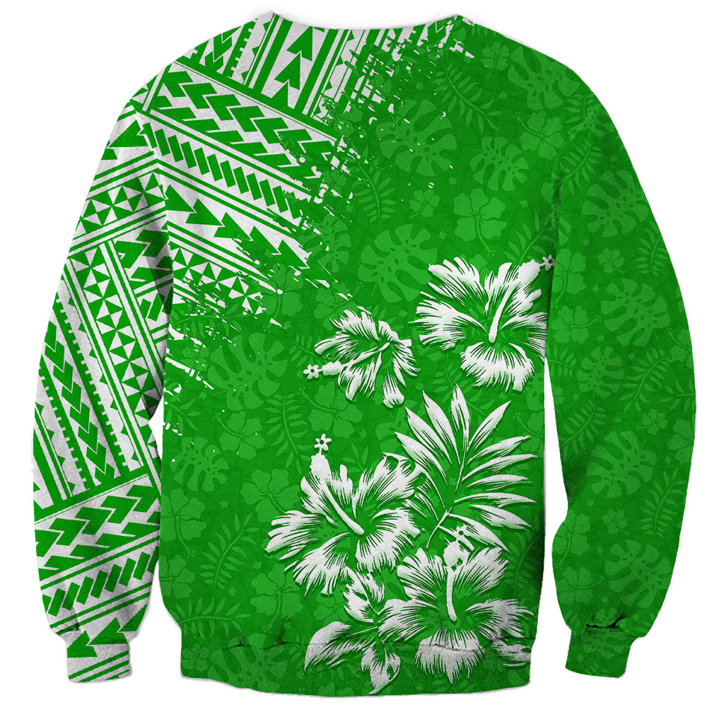 Hawaii Summer Sweatshirt Mix Polynesian Green LT6 - Polynesian Pride