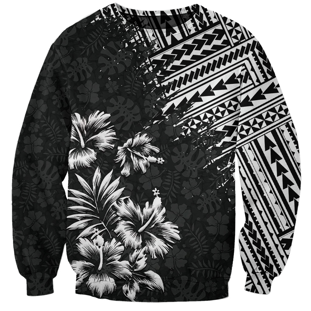Hawaii Summer Sweatshirt Mix Polynesian Black LT6 Unisex Black - Polynesian Pride