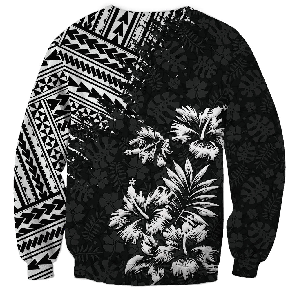 Hawaii Summer Sweatshirt Mix Polynesian Black LT6 - Polynesian Pride