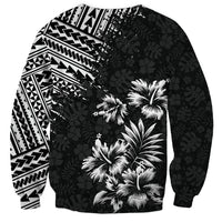 Hawaii Summer Sweatshirt Mix Polynesian Black LT6 - Polynesian Pride
