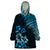 Hawaii Summer Wearable Blanket Hoodie Mix Polynesian Black-Blue LT6 One Size Blue - Polynesian Pride