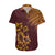 Hawaii Summer Matching Dress and Hawaiian Shirt Mix Polynesian Brown LT6 No Dress Brown - Polynesian Pride