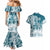 Polynesian Sea Turtle Couples Matching Mermaid Dress And Hawaiian Shirt Tribal LT6 - Polynesian Pride