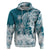 Polynesian Sea Turtle Hoodie Tribal LT6 Blue - Polynesian Pride