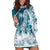 Polynesian Sea Turtle Hoodie Dress Tribal LT6 Blue - Polynesian Pride