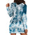 Polynesian Sea Turtle Hoodie Dress Tribal Blue LT6 - Polynesian Pride