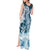 Polynesian Sea Turtle Tank Maxi Dress Tribal Blue LT6 - Polynesian Pride