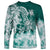 Polynesian Sea Turtle Long Sleeve Shirt Tribal Green LT6 - Polynesian Pride