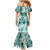 Polynesian Sea Turtle Mermaid Dress Tribal Green LT6 - Polynesian Pride