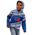 (Custom Personalised) Happy Fathers Day Samoa Kid Hoodie I Love You Dad Blue LT6 - Polynesian Pride