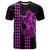 Polynesian T Shirt Hawaiian Warrior and Aloha Girl With Hammerhead Shark Tattoos Purple LT6 Purple - Polynesian Pride