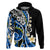 Plumeria Polynesian Hoodie Trending Blue LT6 Blue - Polynesian Pride