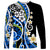 Plumeria Polynesian Long Sleeve Shirt Trending Blue LT6 Unisex Blue - Polynesian Pride