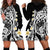 Plumeria Polynesian Hoodie Dress Trending Black LT6 - Polynesian Pride