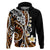 Plumeria Polynesian Hoodie Trending Brown LT6 - Polynesian Pride