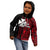 Custom Wallis and Futuna Kid Hoodie Polynesian Tribal Red LT6 - Polynesian Pride