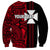 Custom Wallis and Futuna Sweatshirt Polynesian Tribal Red LT6 - Polynesian Pride