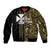 Custom Wallis and Futuna Bomber Jacket Polynesian Tribal Gold LT6 Unisex Gold - Polynesian Pride