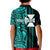 Custom Wallis and Futuna Kid Polo Shirt Polynesian Tribal Green LT6 - Polynesian Pride