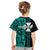 Custom Wallis and Futuna Kid T Shirt Polynesian Tribal Green LT6 - Polynesian Pride