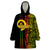 Custom Vanuatu Wearable Blanket Hoodie Polynesian Tribal LT6 One Size Black - Polynesian Pride