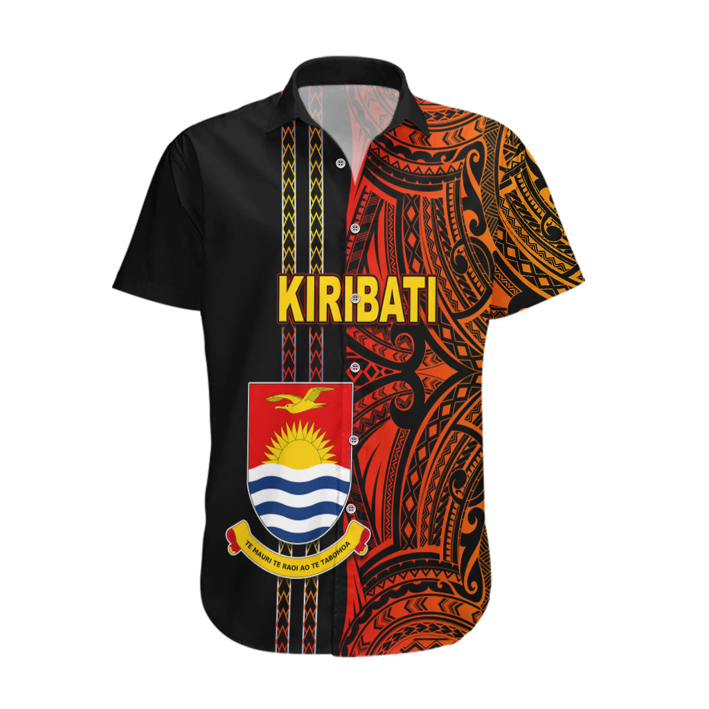 Custom Kiribati Hawaiian Shirt Polynesian Tribal LT6 Red - Polynesian Pride