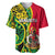 (Custom Personalised) Vanuatu Baseball Jersey Polynesian Patterns LT6 Green - Polynesian Pride