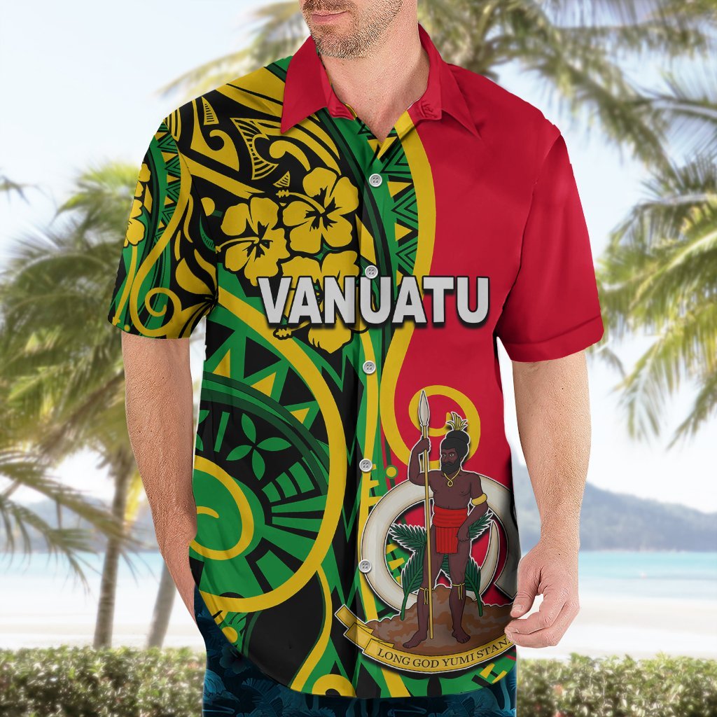 (Custom Personalised) Vanuatu Hawaiian Shirt Polynesian Patterns LT6 - Polynesian Pride