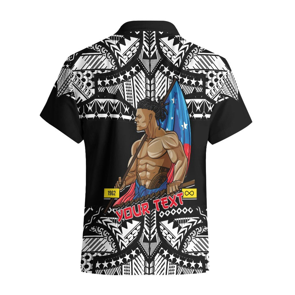 (Custom Personalised) Samoa Pride Hawaiian Shirt Tribal Patterns Black LT6 - Polynesian Pride