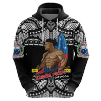 Custom Samoa Pride Hoodie Tribal Patterns Black LT6 - Polynesian Pride