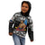 (Custom Personalised) Samoa Pride Kid Hoodie Tribal Patterns Black LT6 - Polynesian Pride