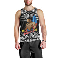 (Custom Personalised) Samoa Pride Men Tank Top Tribal Patterns Black LT6 - Polynesian Pride