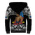 (Custom Personalised) Samoa Pride Sherpa Hoodie Tribal Patterns Black LT6 - Polynesian Pride