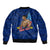 (Custom Personalised) Samoa Pride Bomber Jacket Simple Blue Style LT6 - Polynesian Pride