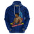 Custom Samoa Pride Hoodie Simple Blue Style LT6 - Polynesian Pride