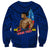 (Custom Personalised) Samoa Pride Sweatshirt Simple Blue Style LT6 - Polynesian Pride