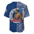 (Custom Personalised) Samoa Pride Baseball Jersey Polynesian Patterns Blue LT6 - Polynesian Pride