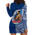 (Custom Personalised) Samoa Pride Hoodie Dress Polynesian Patterns Blue LT6 - Polynesian Pride