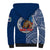 (Custom Personalised) Samoa Pride Sherpa Hoodie Polynesian Patterns Blue LT6 - Polynesian Pride