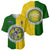 Cook Islands Baseball Jersey Yellow-Green Half Style LT6 - Polynesian Pride