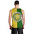 Cook Islands Men Tank Top Yellow-Green Half Style LT6 - Polynesian Pride