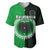 Custom Rarotonga Of Cook Islands Baseball Jersey Mix Half Black LT6 Green - Polynesian Pride