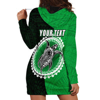 Custom Rarotonga Of Cook Islands Hoodie Dress Mix Half Black LT6 - Polynesian Pride